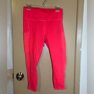 NEON Pink Fabletics Powerhold Leggings